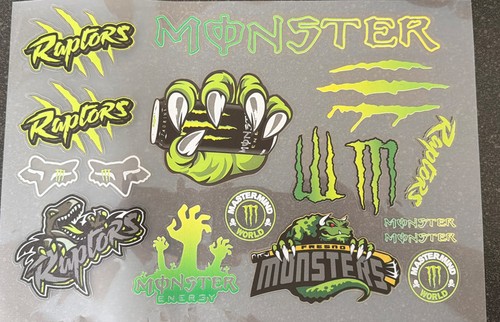Monster energy sticker - a4,
