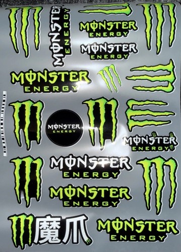 Monster energy sticker - a4,